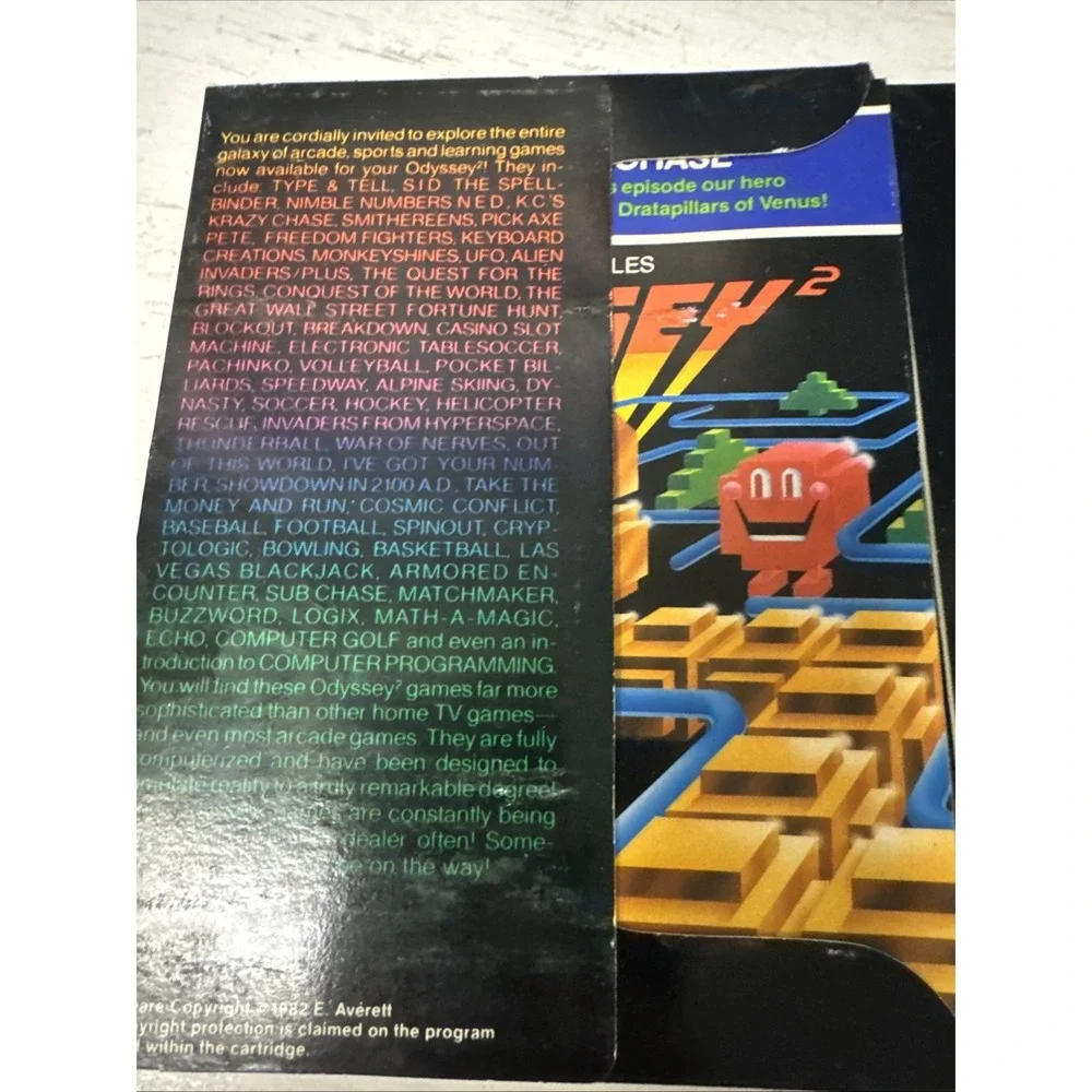 1982 Magnavox Odyssey 2 KC's Krazy Chase‎ CIB Rare